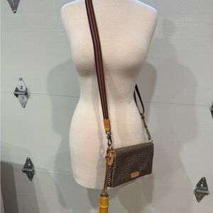 Consuela Tan and Brown Crossbody Bag